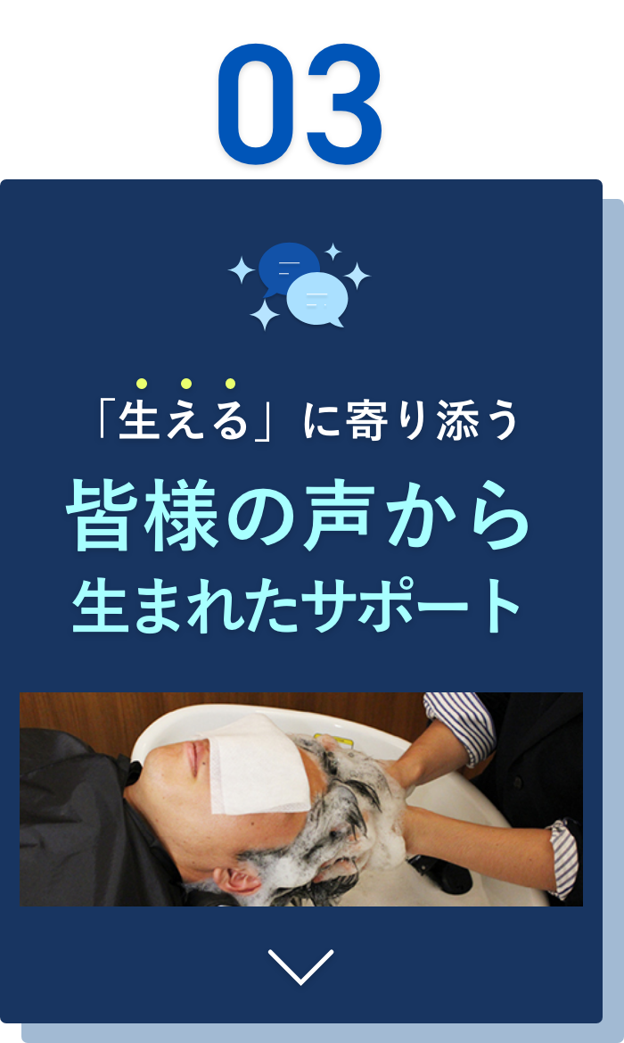 「生える」に寄り添う皆様の声から生まれたサポート