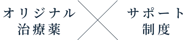 オリジナル
                    治療薬・サポート制度
