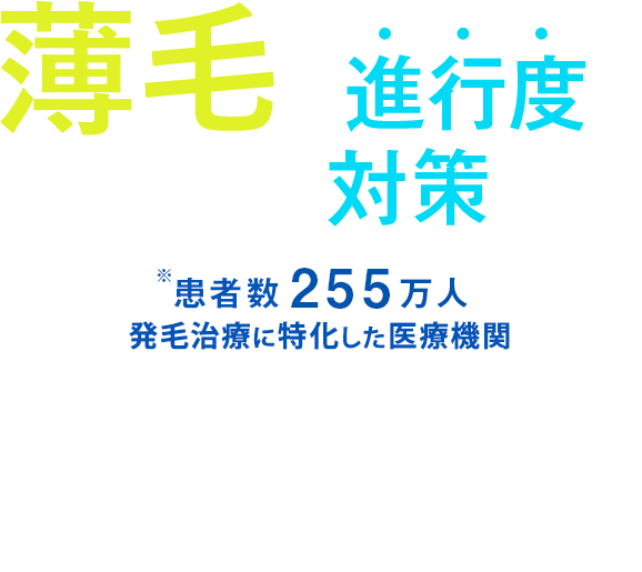 薄毛は進行度にあわせた対策を『Dクリニック』