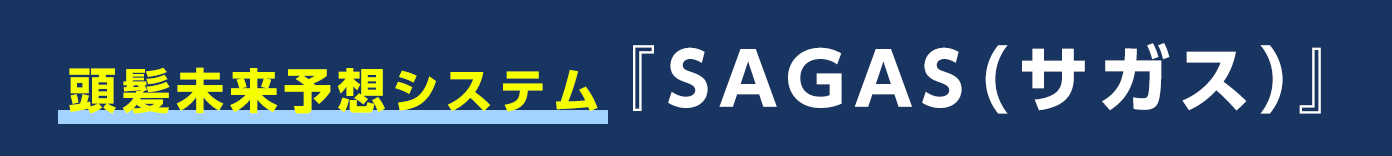 頭髪未来予想システム『SAGAS(サガス)』