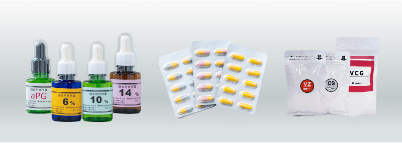 ミノキシジル外用薬とミノキシジル内服薬の併用イメージ画像
